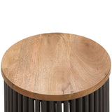 Demy - Accent Table - Natural / Black by Simpli-Home | Bel Furniture