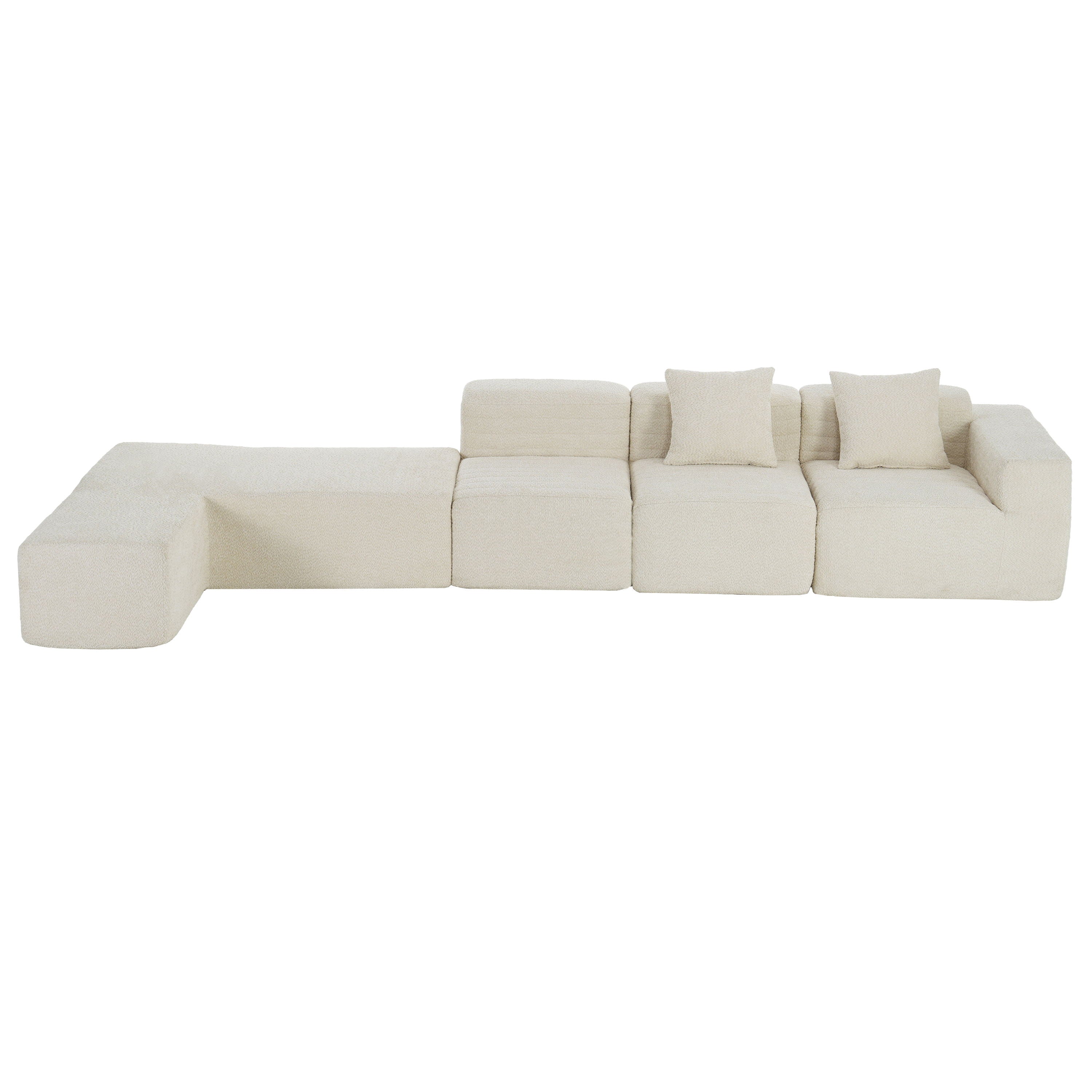 Sectional Sofa Full-Compressed Sofa Couch Free-Combined Sofa For Living Room