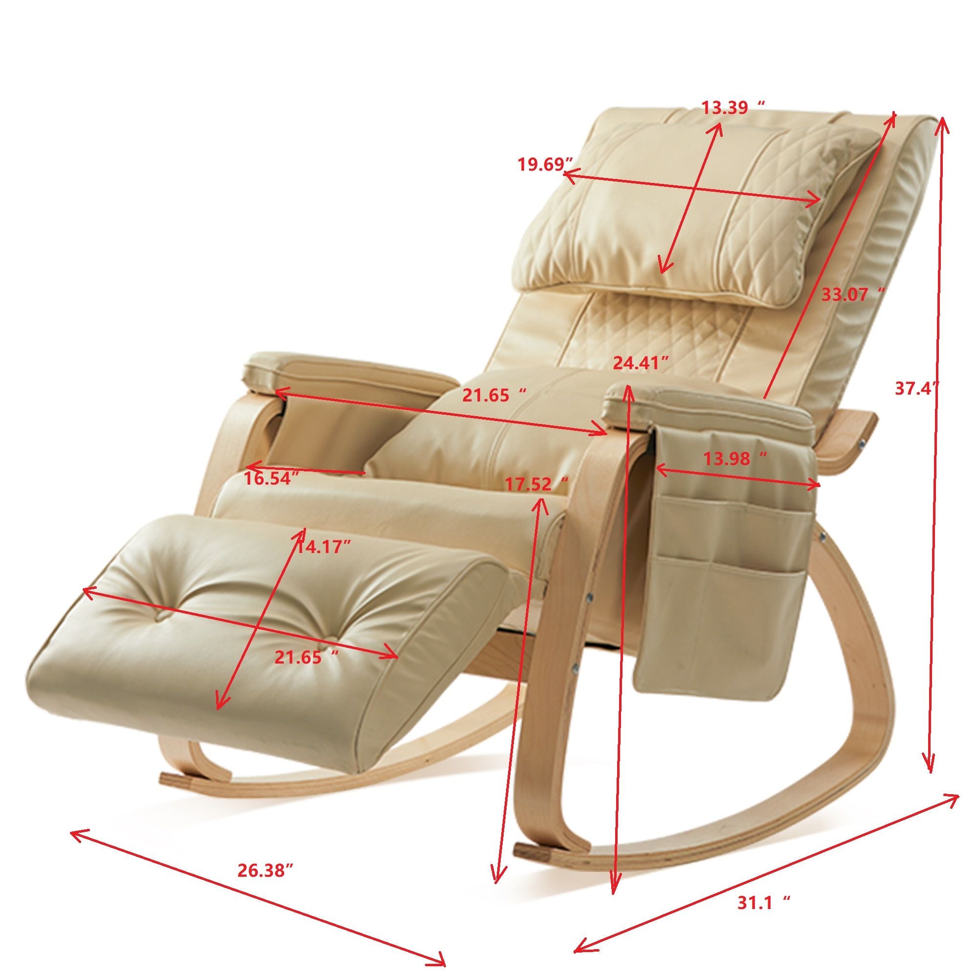 Massage Comfortable Relax Rocking Chair