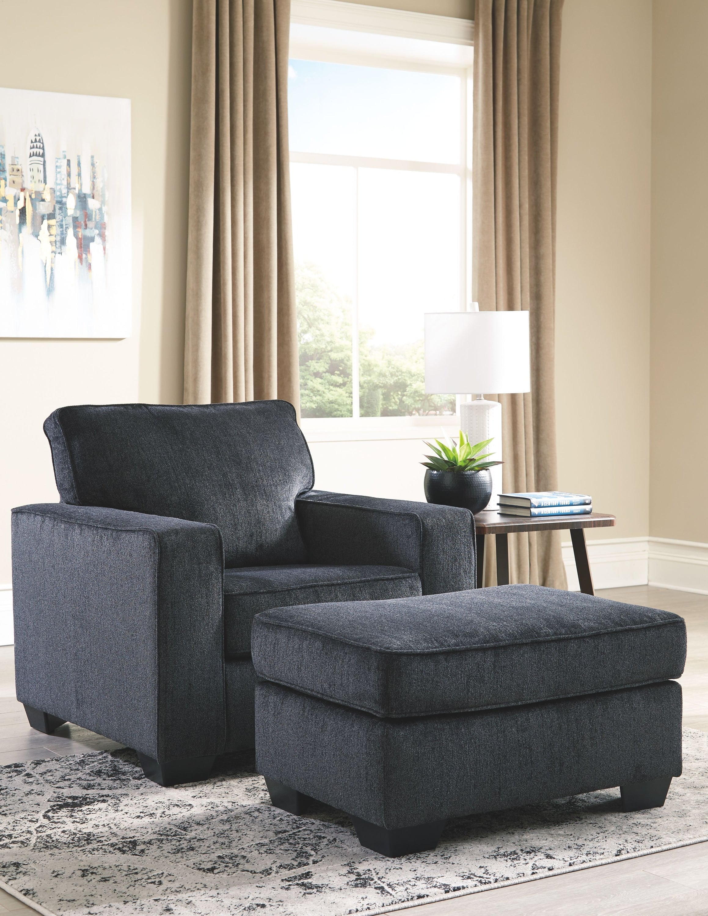 Altari - Chair With Ottoman