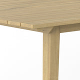Kona - Outdoor Dining Table - Light Teak by Simpli-Home | Bel Furniture