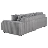 Jacana - Corduroy Upholstered Dual Power Chaise Sofa