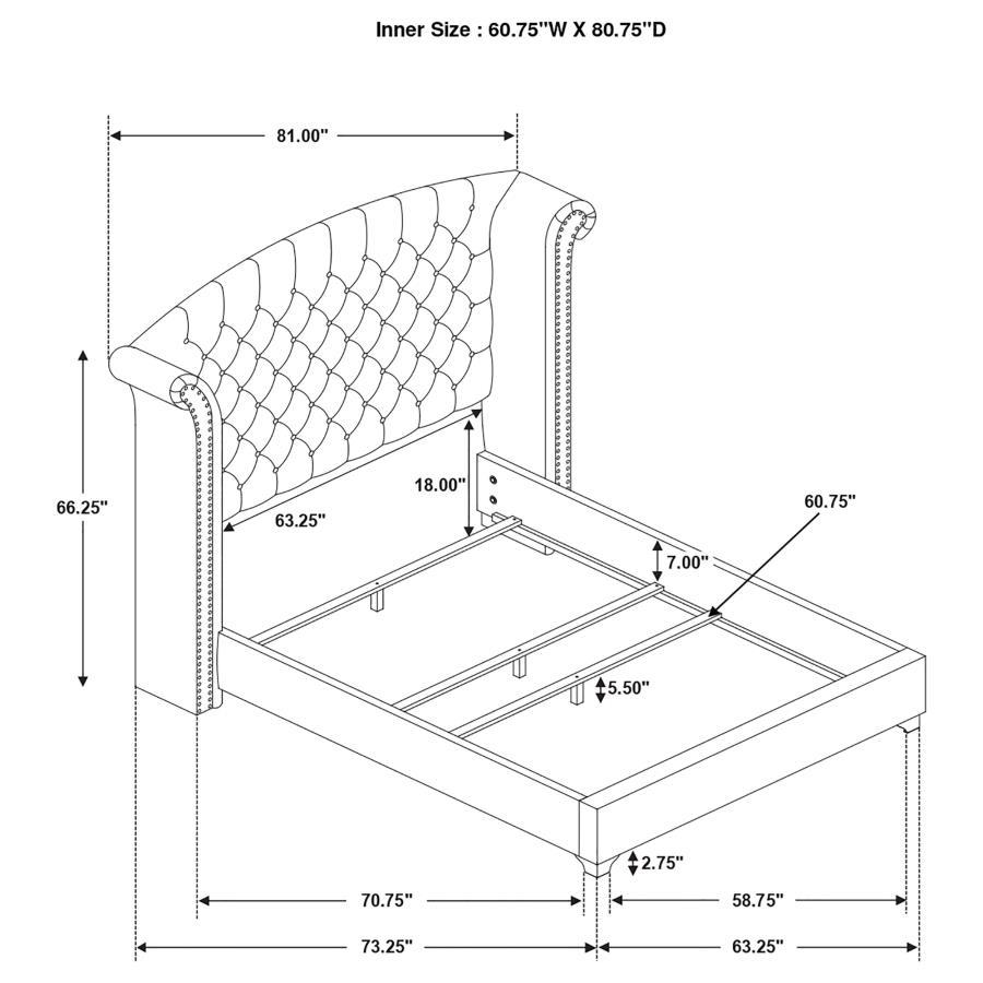 Melody - Tufted Upholstered Bedroom Set