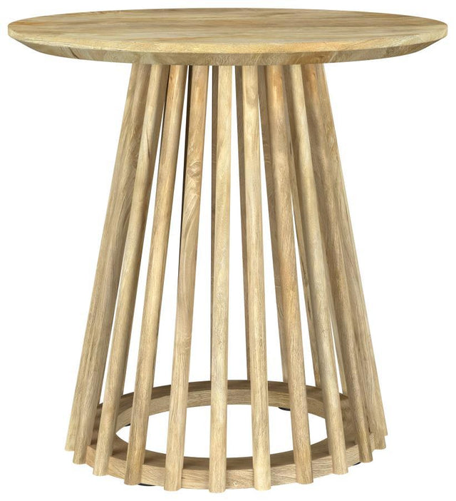 Touhy - Round Solid Wood Table Light Brown End Tables by Coaster Fine Furniture | Bel Furniture