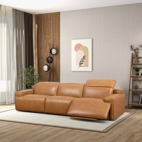 Urbana - Triple Power Recliner Sofa - Tan - view 11
