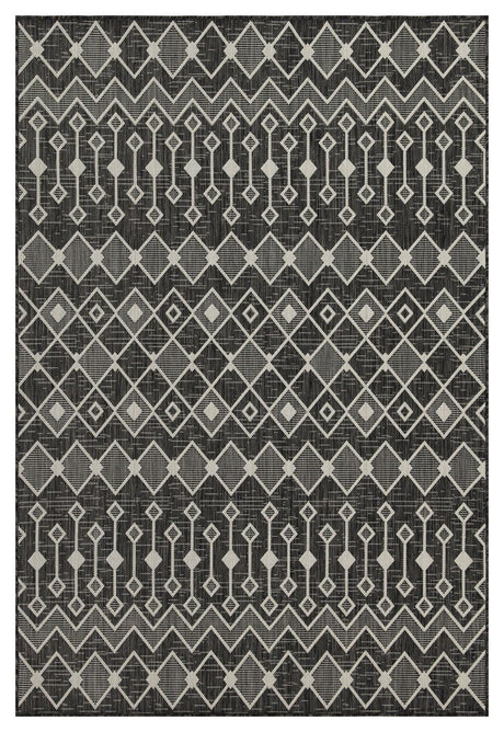 Sunshine - Indoor / Outdoor Area Rug Dark Gray 5' x 7' by Icona Home Decor | Bel Furniture