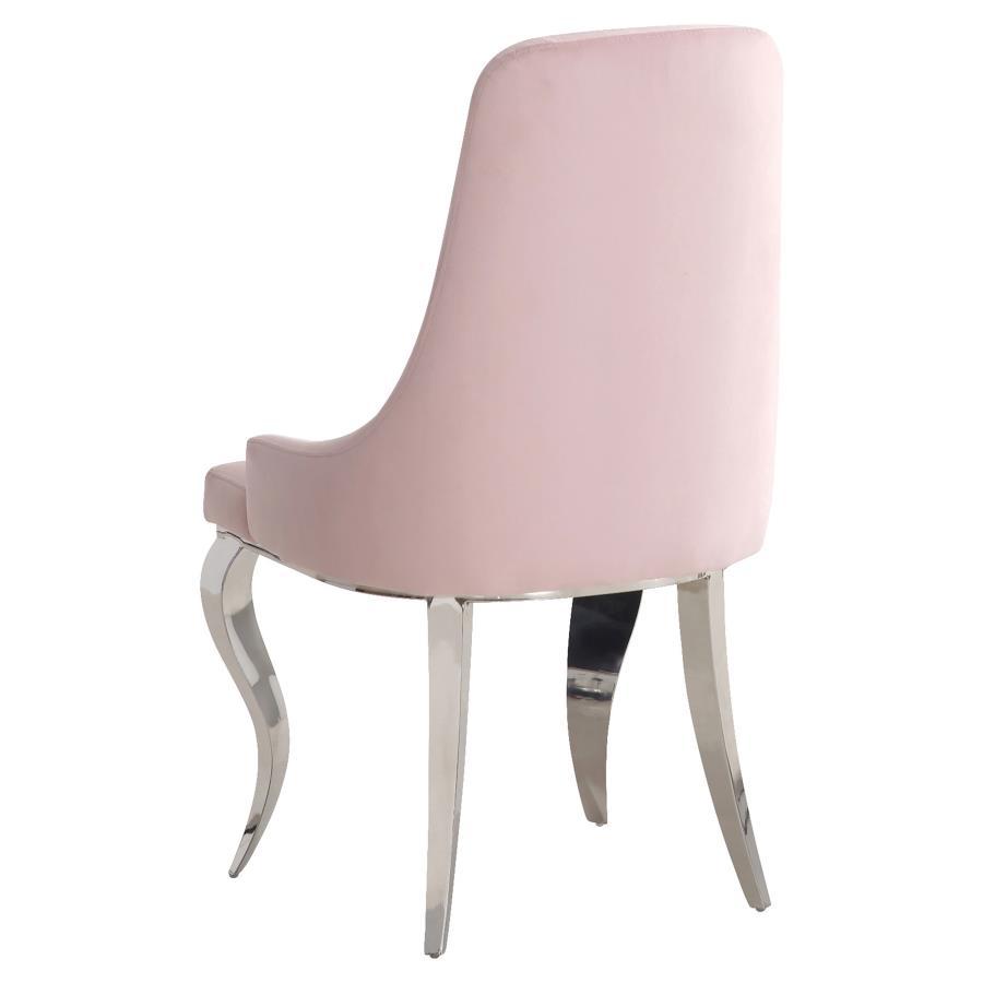 Antoine - Curved Chrome Legs Dining Chair