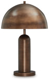 Wendfield - Metal Lamp Dark Brown Table Lamps by Signature Design by Ashley® | Bel Furniture