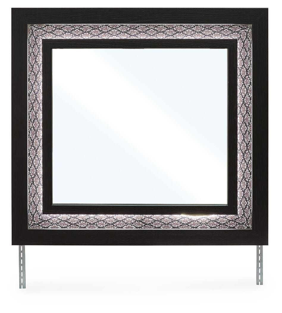 Brizmore Bedroom Mirror Black