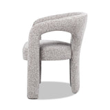 Sydney - Fully Upholstered Barrel Dining Chair - Multi Greige Beige by Jennifer Taylor Home | Bel Furniture