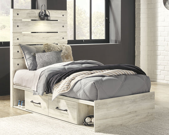 Cambeck - Panel Bed Light Brown Twin Side Storage by Signature Design by Ashley® | Bel Furniture