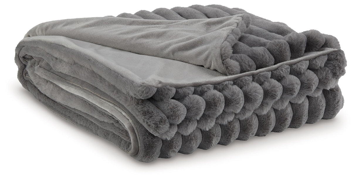 Alsonwell - Throw Gray 3 Pieces by Signature Design by Ashley® | Bel Furniture