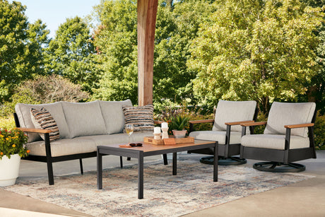 Carmel Highlands - Sofa, Chairs, Table Set (Set of 4) - Dark Brown - view 9