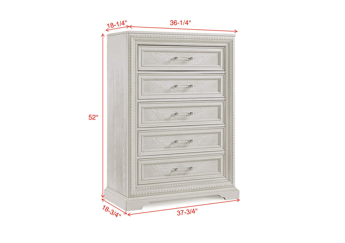 Alexandria - Accent Chest - White by Crown Mark | Bel Furniture