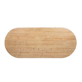 Colette - Oval Dining Table - Blue / Gray