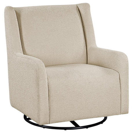 Serra - Boucle Upholstered Swivel Glider Recliner Beige by Coaster Fine Furniture | Bel Furniture