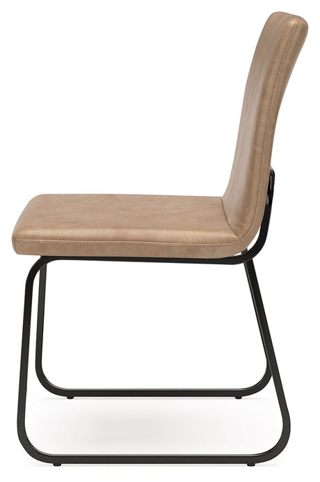 Pharwynn - Toast - Dining Upholstered Side Chair (Set of 4) by Signature Design by Ashley® | Bel Furniture