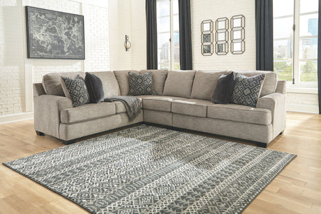 Bovarian - Sectional Beige 3 Pc. Sectional with Right-Arm Facing Loveseat by Signature Design by Ashley® | Bel Furniture