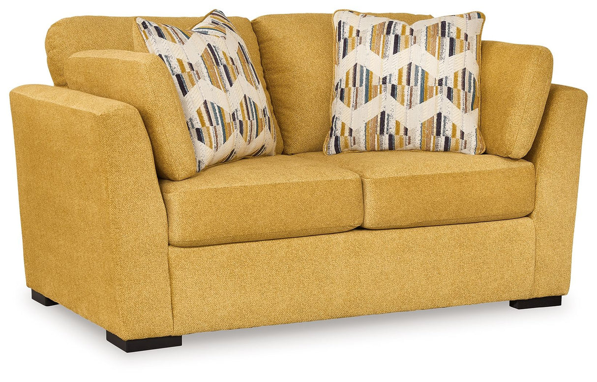 Keerwick - Loveseat Yellow by Signature Design by Ashley® | Bel Furniture