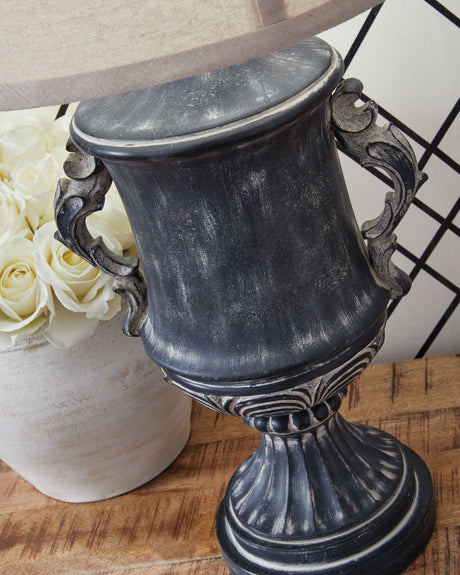 Morvanford - Antique Black - Poly Table Lamp by Signature Design by Ashley® | Bel Furniture