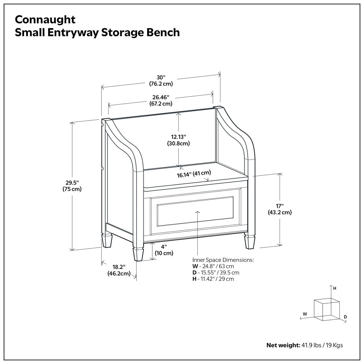 Connaught - Storage Bench