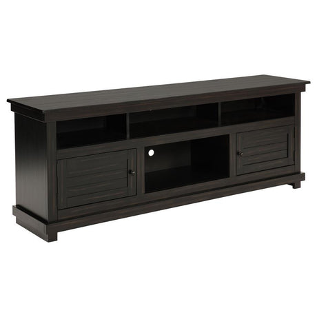 Payne - TV Stand Media Console Black 70"W x 16.25"D x 27"H by Coaster Fine Furniture | Bel Furniture