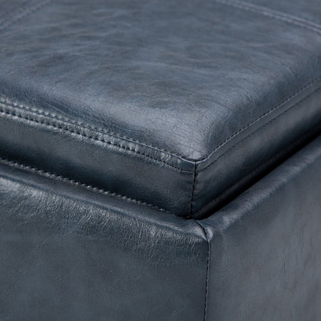 Rockwood - Upholstered Cube Storage Ottoman With Tray - view 69