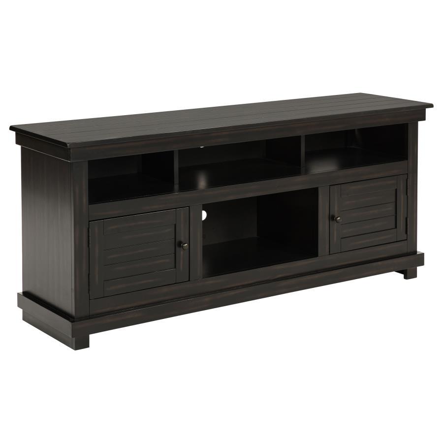 Payne - TV Stand Media Console Black 60"W x 16.25"D x 27"H by Coaster Fine Furniture | Bel Furniture