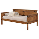 Oakdale - Wood Twin Daybed - Rustic Honey by CoasterEssence | Bel Furniture