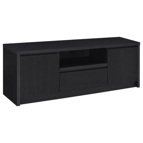 Winfield - 2-Door TV Stand Media Console Black 60"W x 15.5"D x 22"H by Coaster Fine Furniture | Bel Furniture