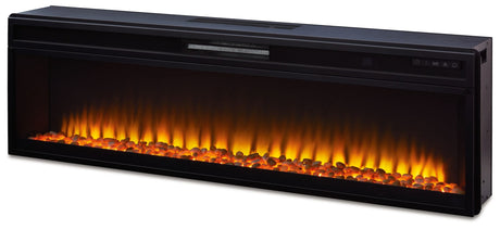 Entertainment Accessories - Black - Wide Fireplace Insert by Signature Design by Ashley® | Bel Furniture