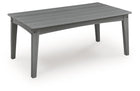 Cove Beach - Rectangular Cocktail Table - Gray