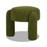 Hugo - Round Fully Upholstered Ottoman by Jennifer Taylor Home | Bel Furniture