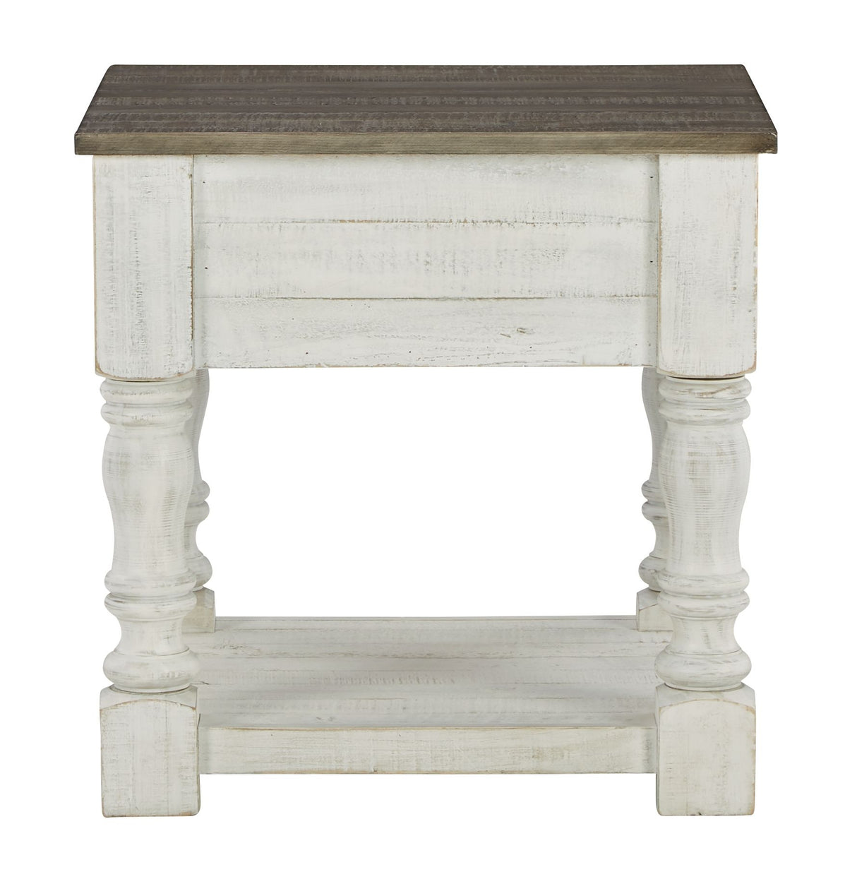 Havalance - White / Gray - Square End Table by Signature Design by Ashley® | Bel Furniture