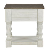 Havalance - White / Gray - Square End Table by Signature Design by Ashley® | Bel Furniture