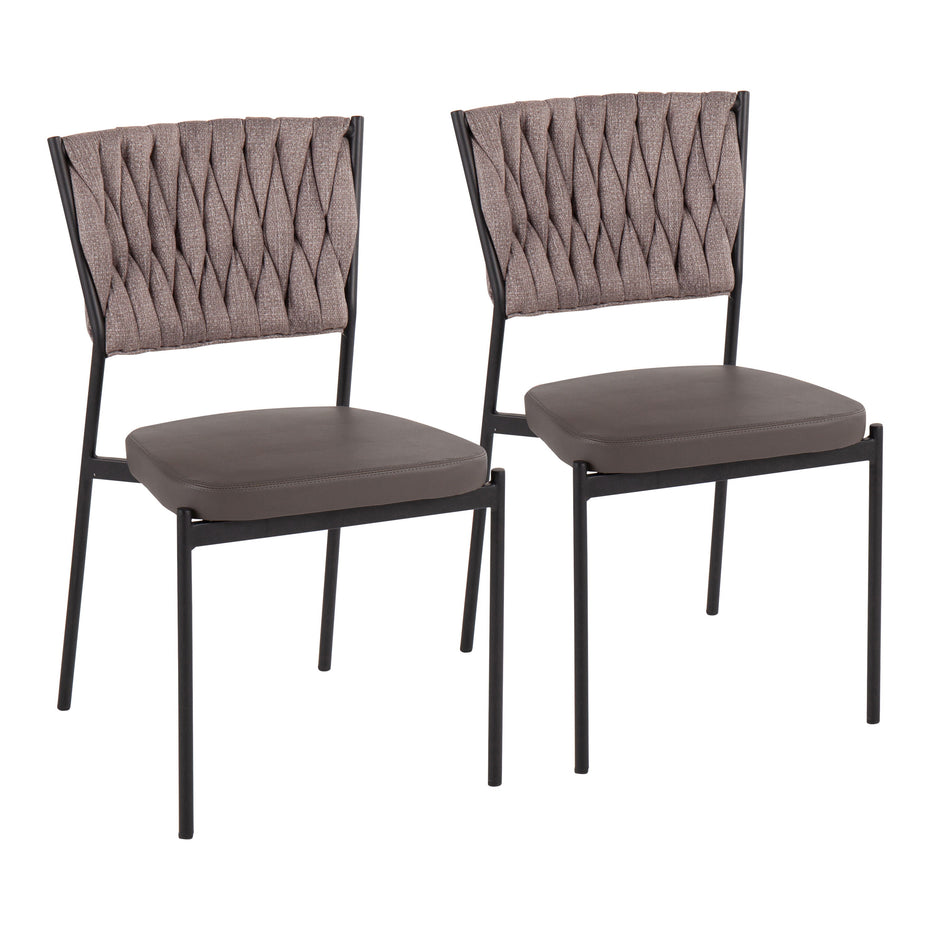 Tania - Braided Contemporary Chair (Set of 2)