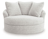 Cuddle Plush - Oversized Swivel Accent Chair - Arctic