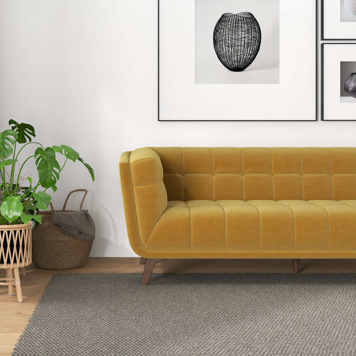 Addison - Mid-Century Modern Design Tufted Sofa
