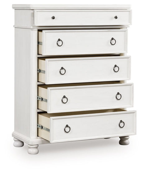 Rowlenstown - Five Drawer Chest - view 14