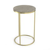 Ashley - 2 Piece Nesting Table - Gold by Simpli-Home | Bel Furniture