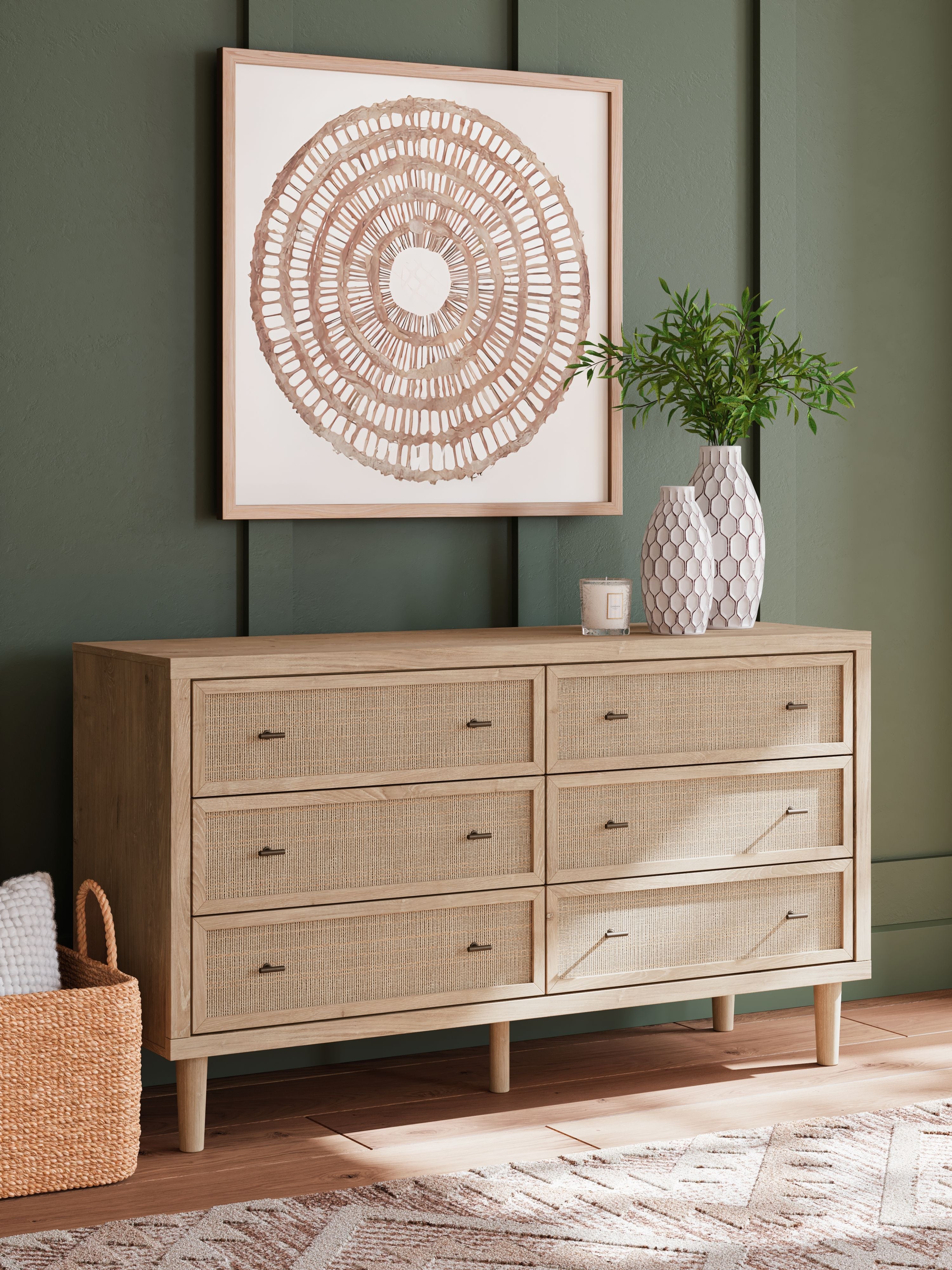 Cielden - Two-Tone - Six Drawer Dresser - BEL Furniture