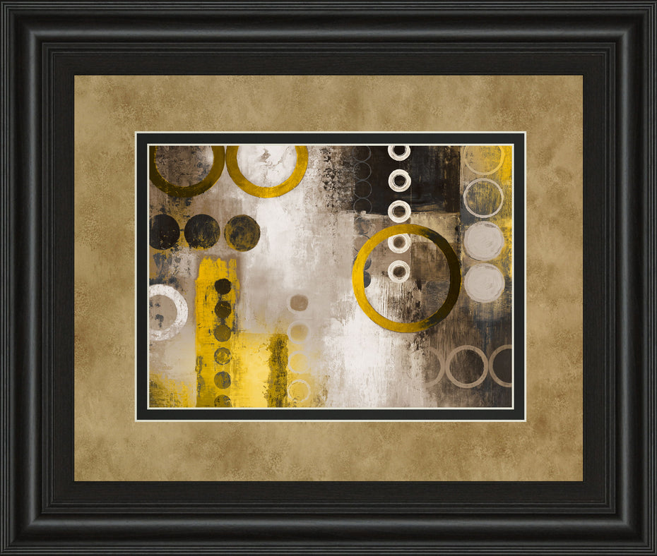 Yellow Liberated By Michael Marcon - Framed Print Wall Art - Gold