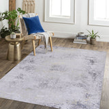 Maval - 8' X 10' Area Rug Washable - Gray