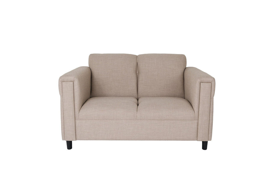 Loveseat - Deep Taupe / Black