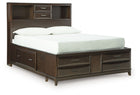 Vanmore - Full Storage Bed - Dark Brown