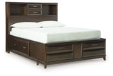 Vanmore - Full Storage Bed - Dark Brown