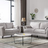 Damian - Woven Fabric Sofa Set by Lilola Home | Bel Furniture