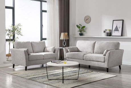Damian - Woven Fabric Sofa Set by Lilola Home | Bel Furniture