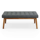 Delilah - Modern Bench - Gray by Ashcroft Furniture | Bel Furniture