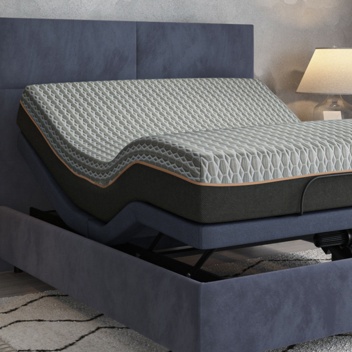 Copper Lux Hybrid - 12" Mattress With Copper Infused Contouring Memory Comfort Layer And Supportive Coil System